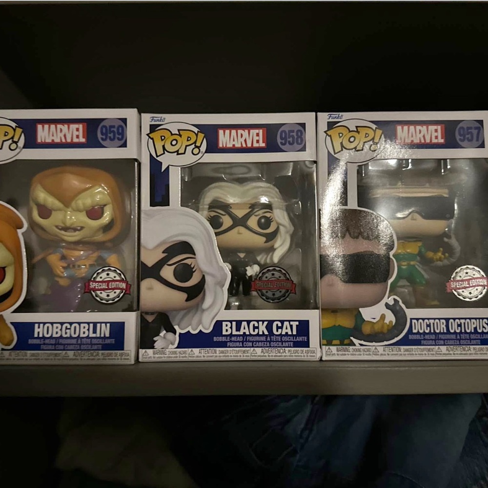 Funko Marvel Special Edition Figures - Orange, Black, Green